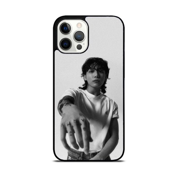 BTS K-pop Jung Kook Monochrome Cool Portrait iPhone Case - Picture 1 of 1